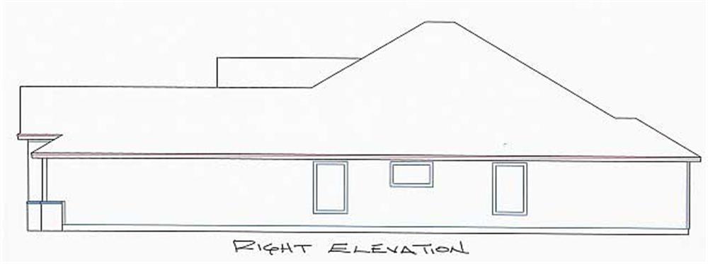Home Plan Right Elevation