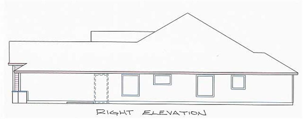 Home Plan Right Elevation
