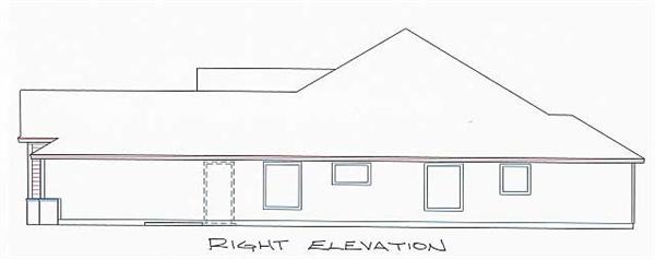 Home Plan Right Elevation