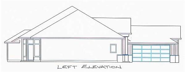 Home Plan Left Elevation