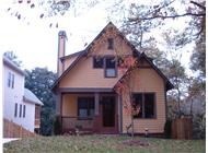 This is a color photo of these Craftsman Houseplans.