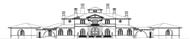 This is the front elevation of these Luxury House Plans.