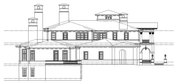 Home Plan Left Elevation