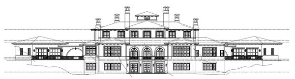 Home Plan Rear Elevation