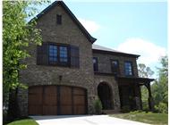 This is a plain front elevation of these European House Plans.