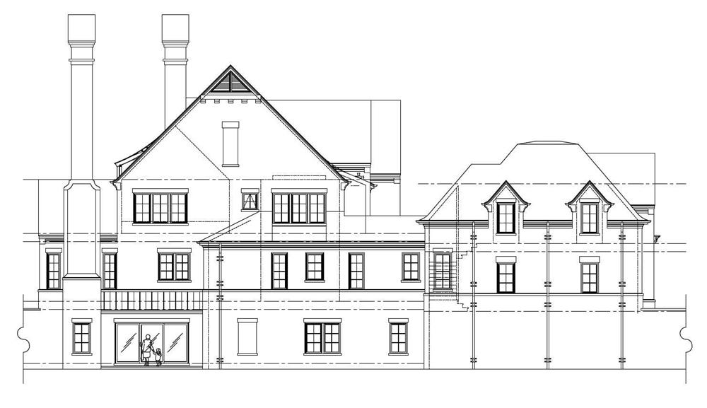 Home Plan Left Elevation