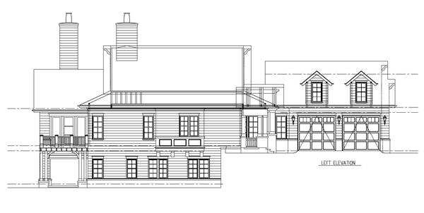 Home Plan Left Elevation