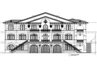 This is the front elevation for these Luxury House Plans.