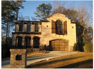This is a colored photograph of these Mission Style House Plans.