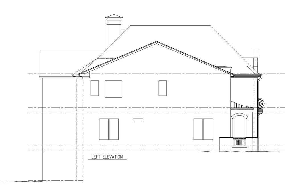 Home Plan Left Elevation