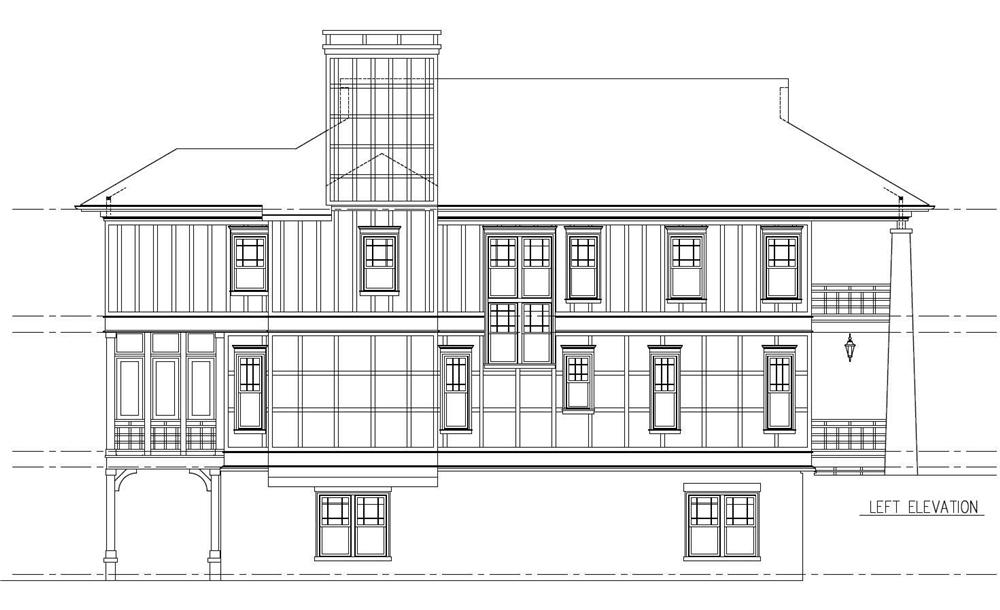 Home Plan Left Elevation