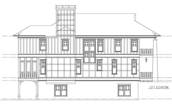 Home Plan Left Elevation