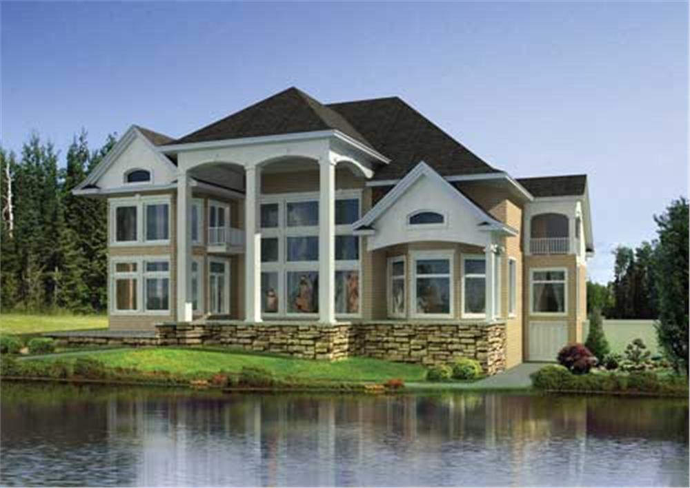 Home Plan Rear Elevation