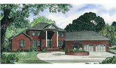 This is a colored rendering of these great Colonial Homeplans.