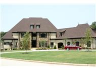 This is the front elevation for these Luxury House Plans.