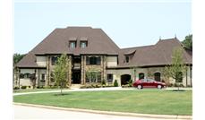 This is the front elevation for these Luxury House Plans.