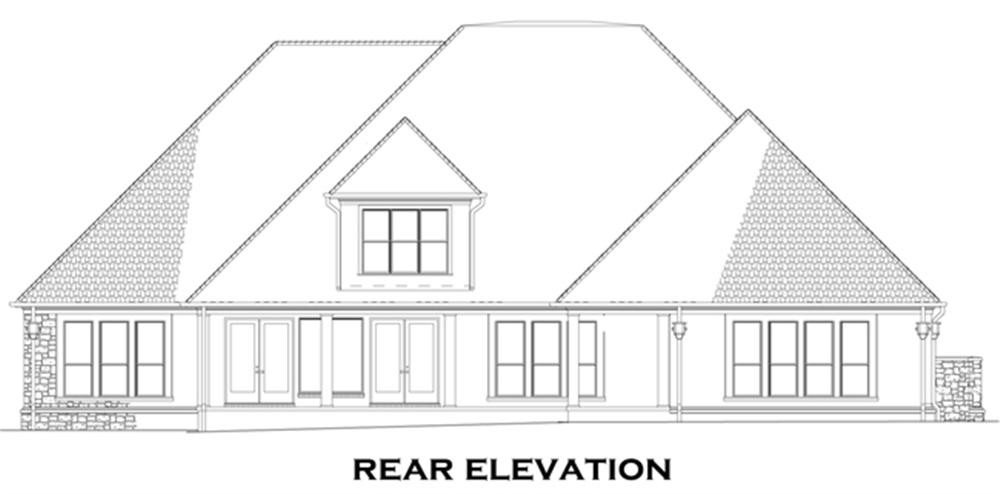 153-1095 house plan rear