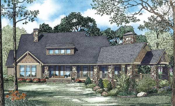 Home Plan Rear Elevation