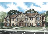This is an artist's rendering of these Multi-Unit House Plans.