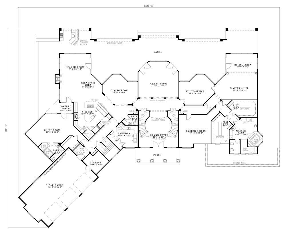 Floor Plan First Story for this set of house plans.
