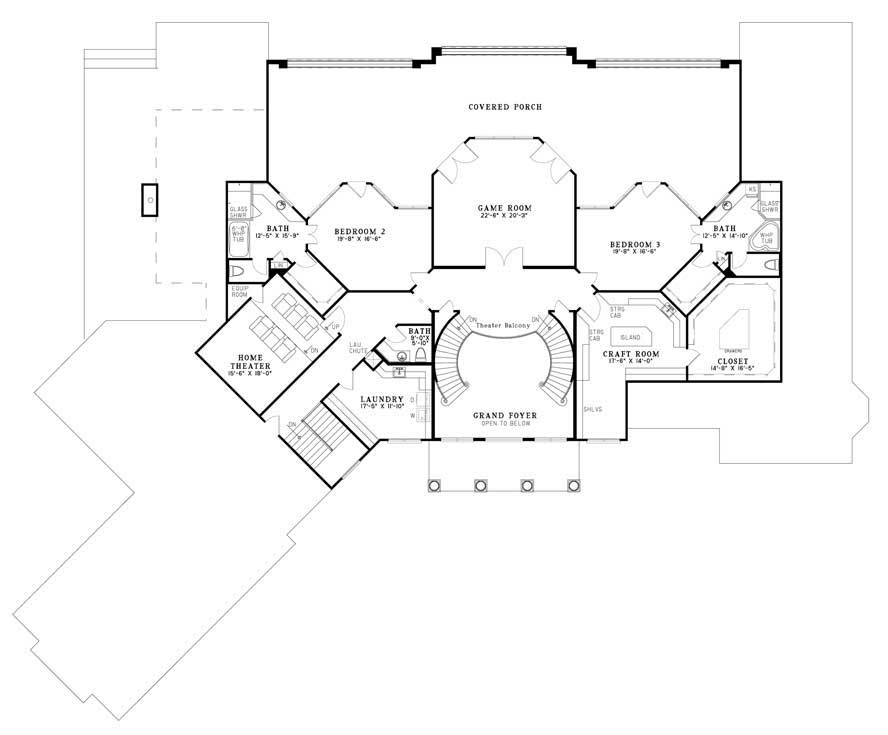 Floor Plan Second Story for this set of house plans.