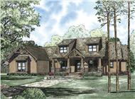 This is the front elevation of these Huge Craftsman Homeplans.