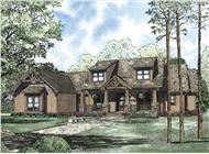This is the front elevation of these Huge Craftsman Homeplans.
