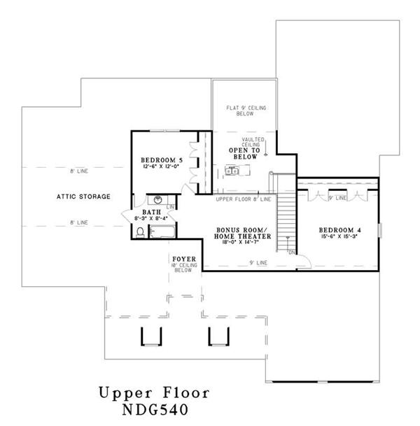 Upper Level Floor Plan