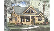 Log Cabins Front Elevation
