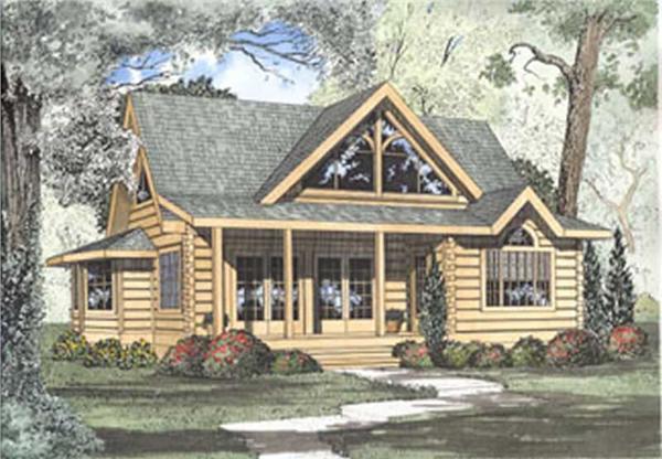 Log Cabins Front Elevation
