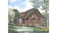 Log Cabins Colored Rendering.
