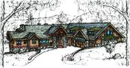 Color Rendering of this house plan