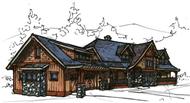 Color Rendering of this house plan