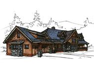 Color Rendering of this house plan
