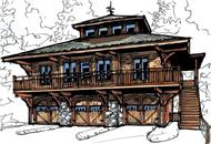 Color Rendering of this house plan