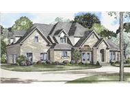 Traditional House Plans color rendering.