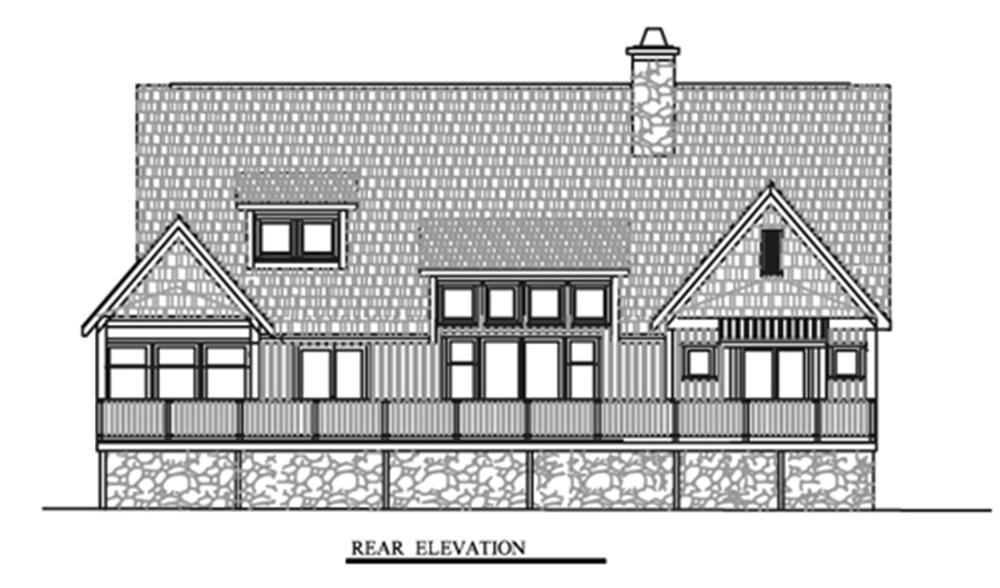 153-1372 house plan rear