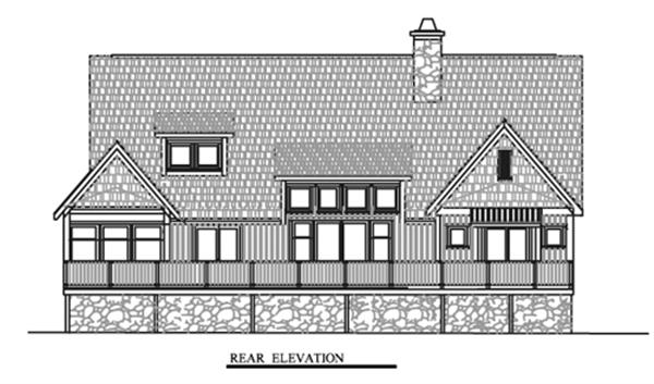 153-1372 house plan rear
