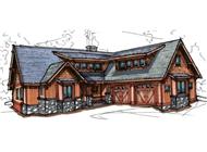 Color Rendering of this house plan