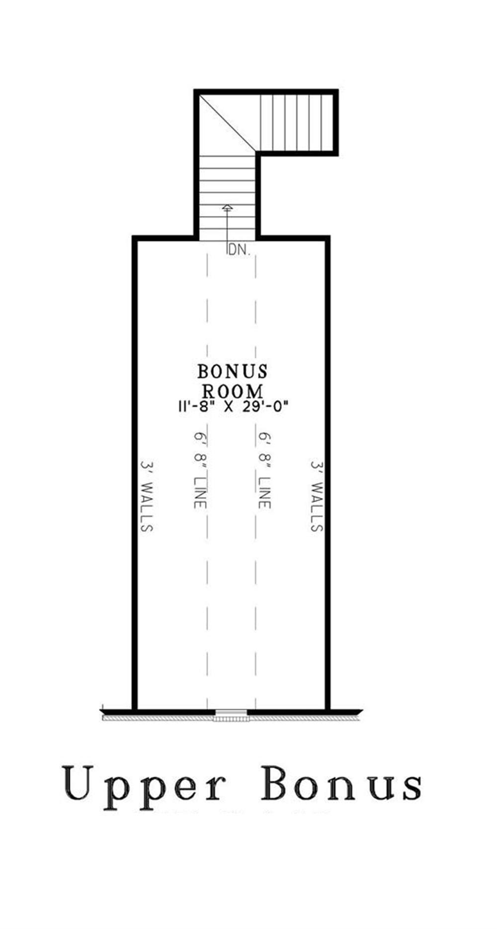153-1417 house plan bonus room