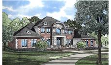 Georgian houseplans NDG-253 color rendering.