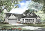 This is a beautiful rendering of these Cape Cod House Plans.
