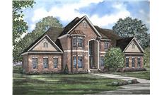 Traditional Homeplans color rendering.