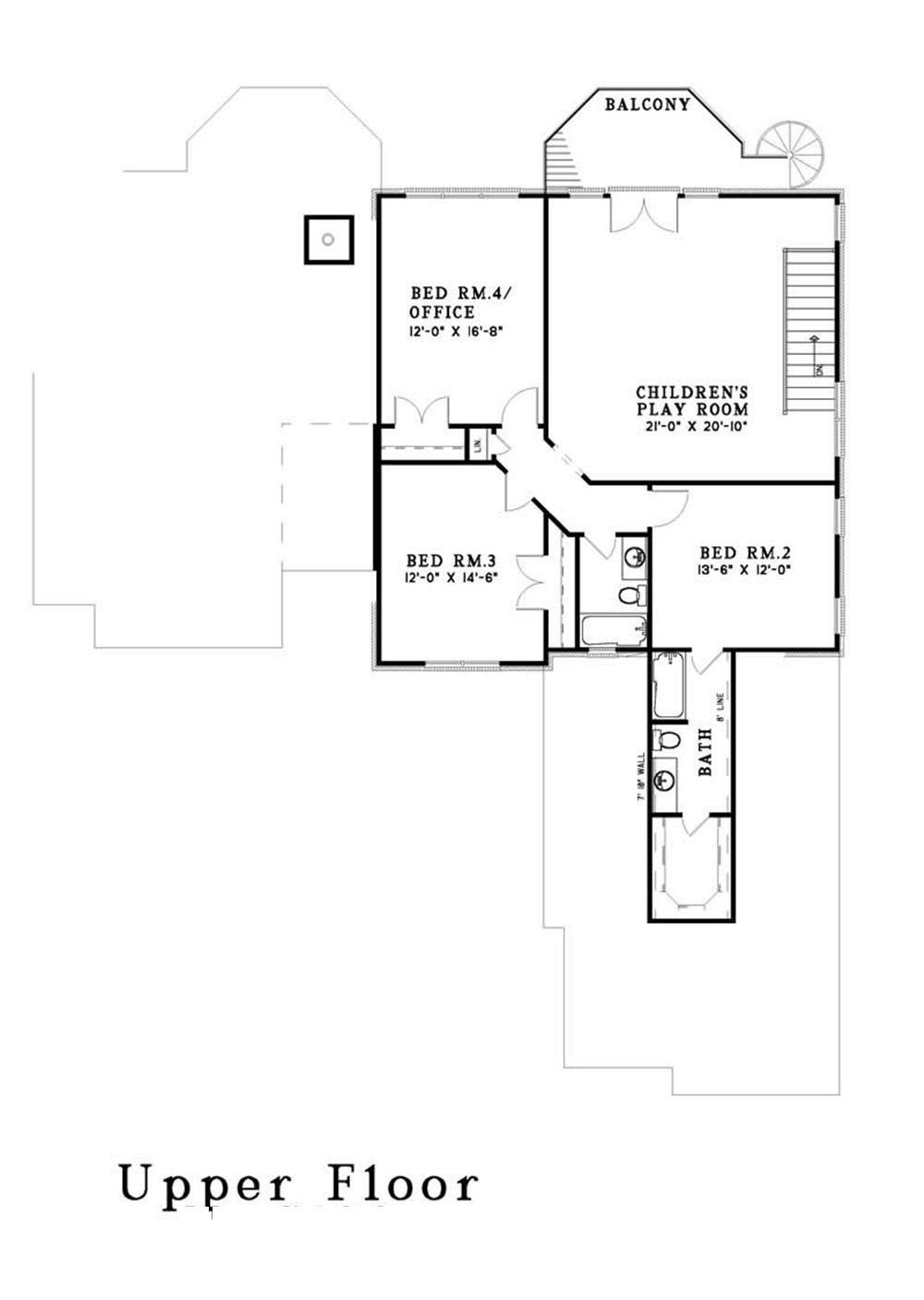 Upper Level Floor Plan