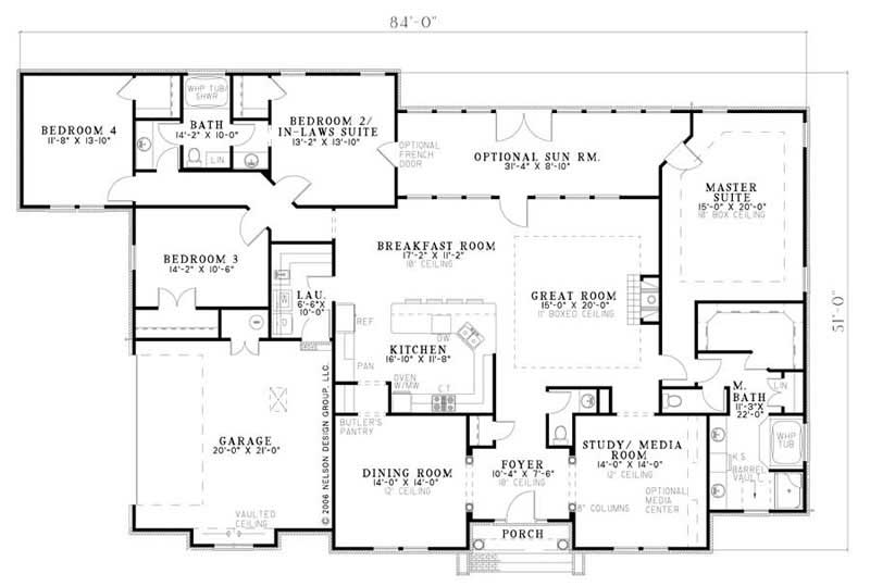 NDG-1185 Floor Plan First Story