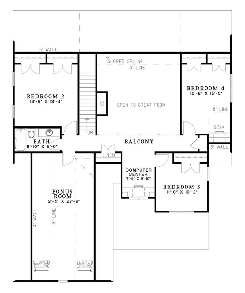 FLOOR PLAN SECOND STORY & Bonus Area
