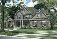 This is an artist's drawing of these craftsman home plans.