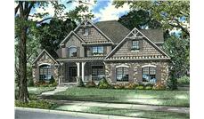 This is an artist's drawing of these craftsman home plans.
