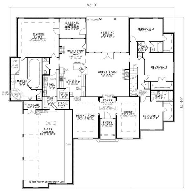 House Plan NDG-1147 Main Floor Plan