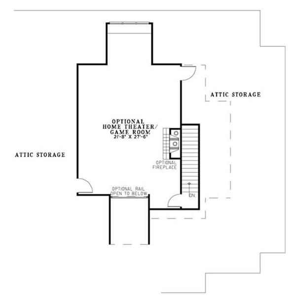 House Plan NDG-1147 Second Floor Plan